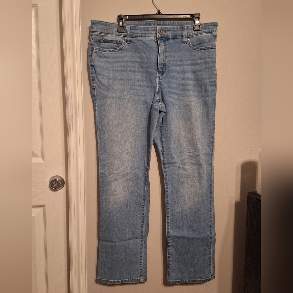 St John's Bay Women's Classic Blue Jeans - Straight Leg